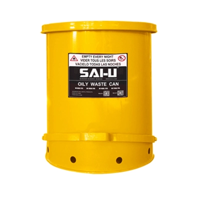 SAI-U Oily Waste Can-(Yellow) Full Size