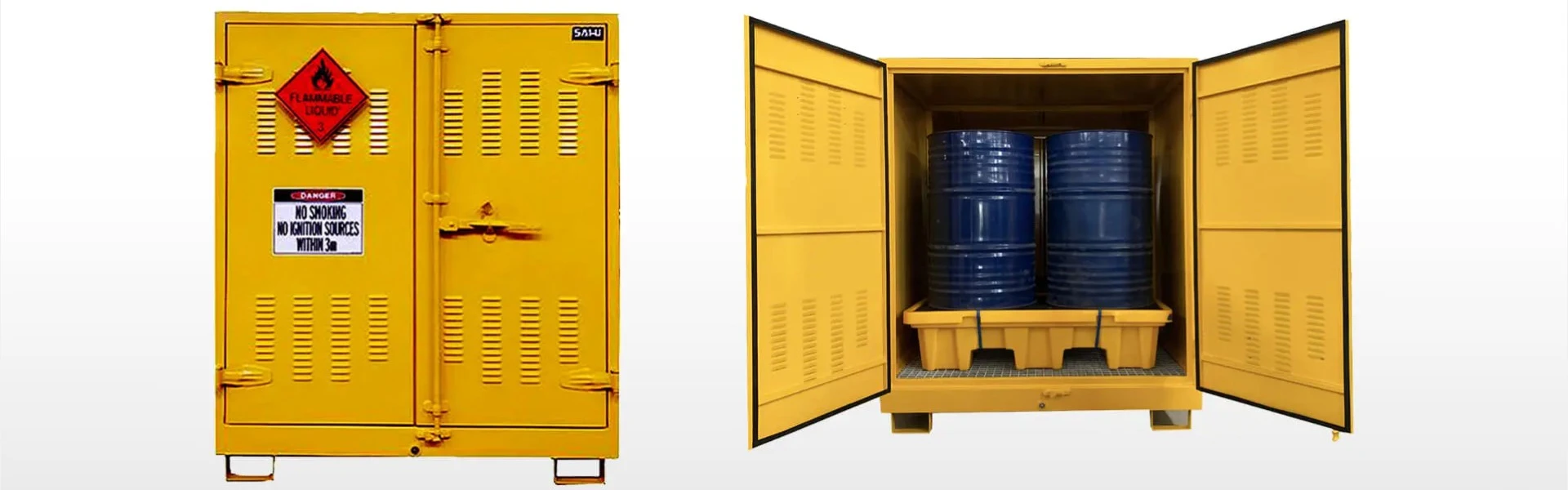 Outdoor Drum Storage Cabinet